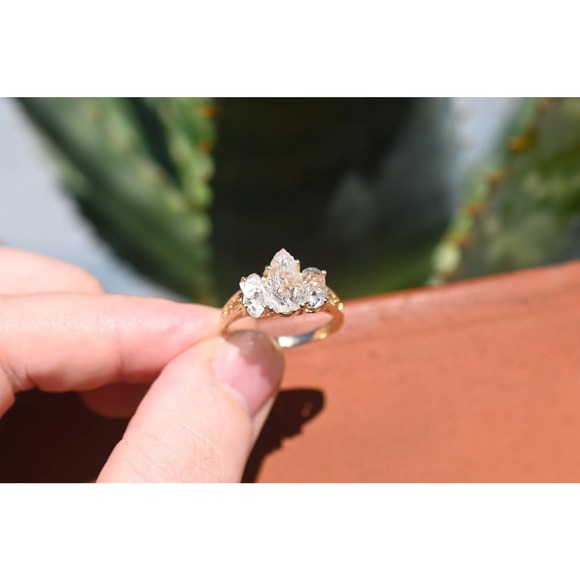 COPY - 14k gold natural gemstone ring size 3 4 5 6 7 8 9 10 11 12 Avello… - Picture 4 of 4